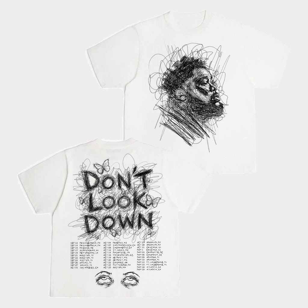 Rod Wave Merch 2026 Yarn T-Shirt Don't Look Down Tour Shirt Best Gift For Rapper Fans