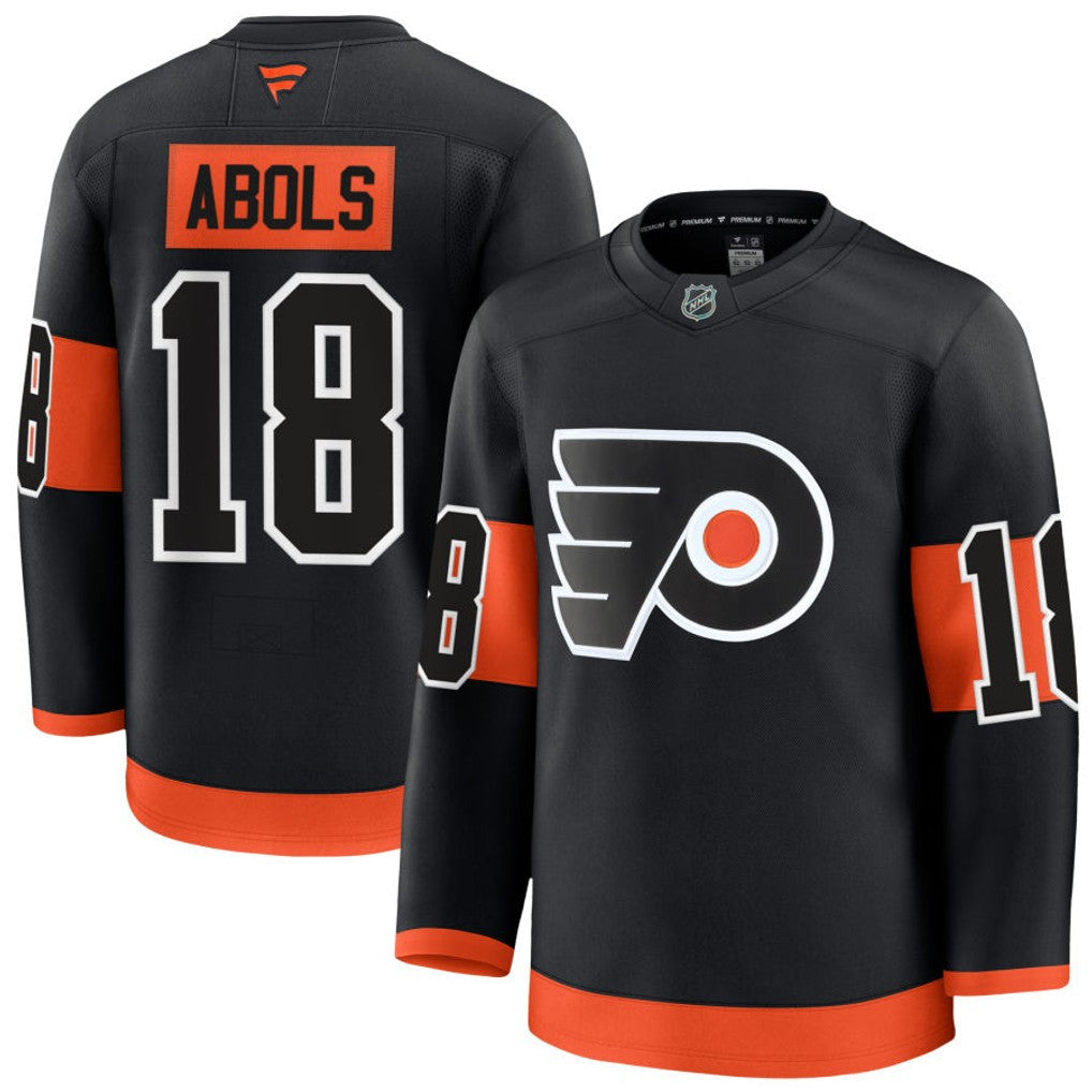 Rodrigo Abols Philadelphia Flyers 2025 Alternate Premium Jersey - Black 1 Rodrigo Abols Philadelphia Flyers 2025 Alternate Premium Jersey - Black