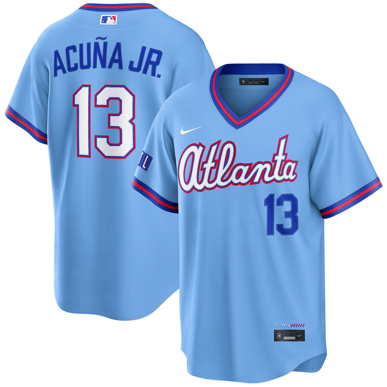 Ronald Acuna Jr. Atlanta Braves 2026 City Connect Stadium Jersey - Powder Blue