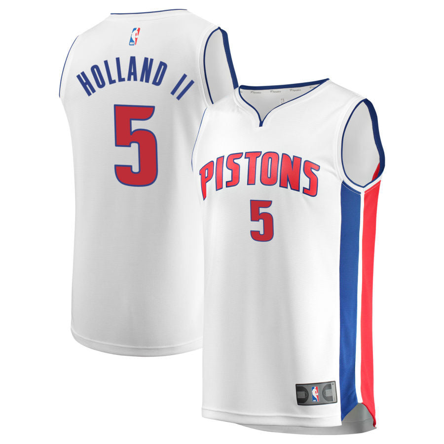 Ronald Holland II Detroit Pistons 2025 Fast Break Association Edition Jersey - White