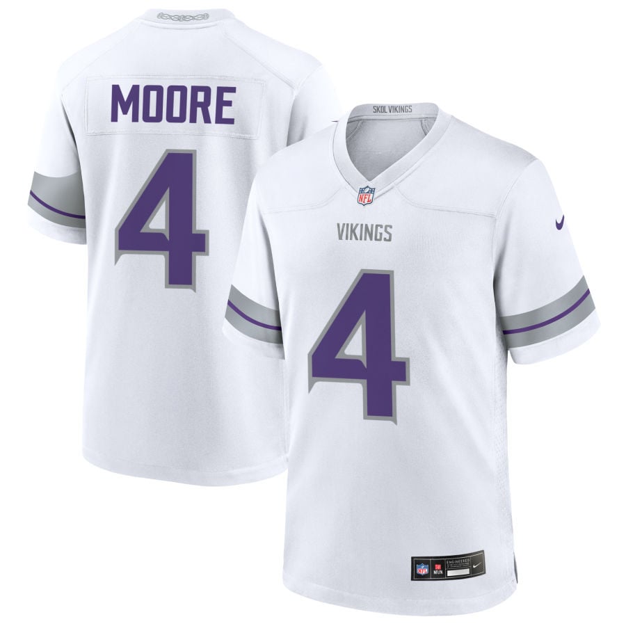 Rondale Moore Minnesota Vikings 2025 Alternate Game Jersey - White