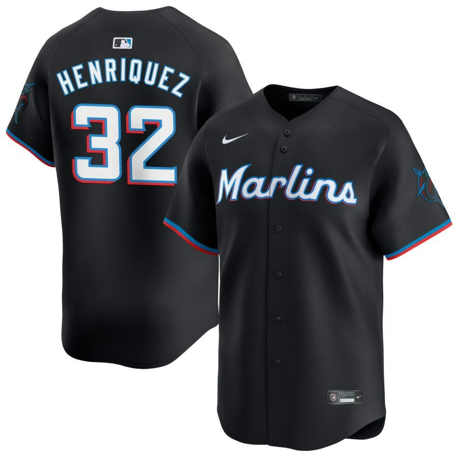 Ronny Henriquez Miami Marlins 2025 Alternate Limited Jersey ï¿½ï¿½ï¿½ Black