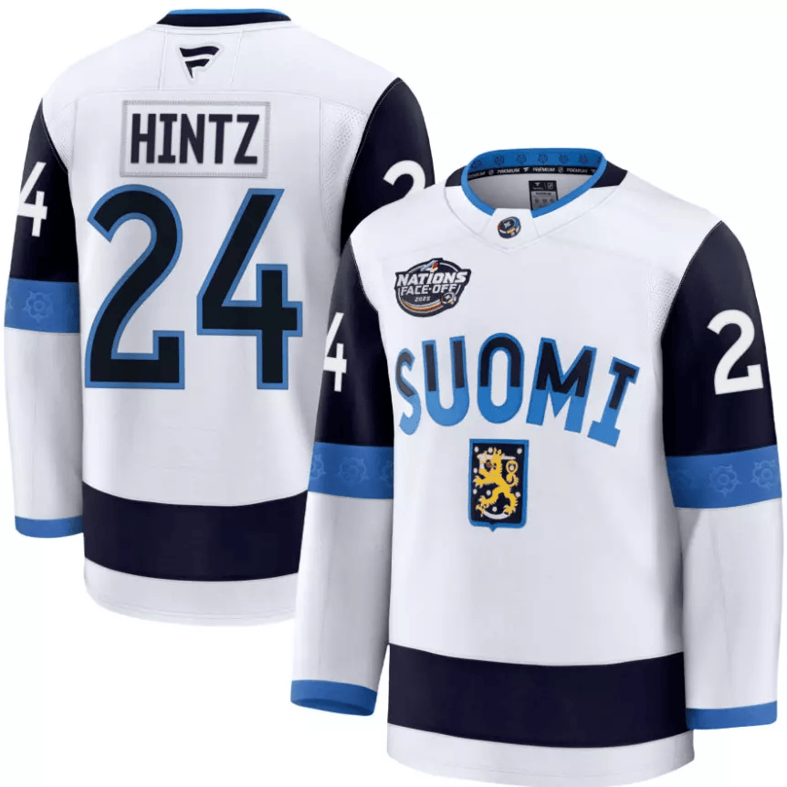 Roope Hintz Finland 2025 4 Nations Face-Off Premium Jersey