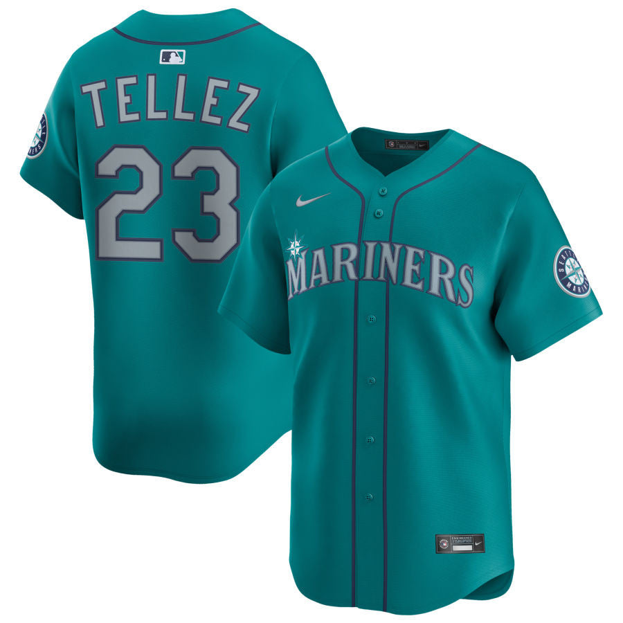 Rowdy Tellez Seattle Mariners 2025 Alternate Limited Jersey - Aqua