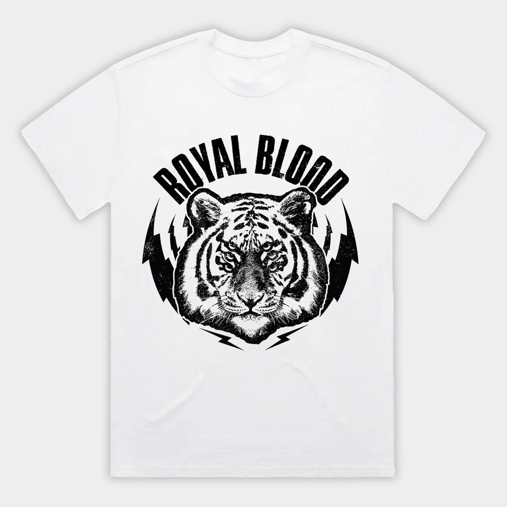 Royal Blood Merch 2026 Royal Blood Tiger T-Shirt White Best Gifts For Rock Music Lovers