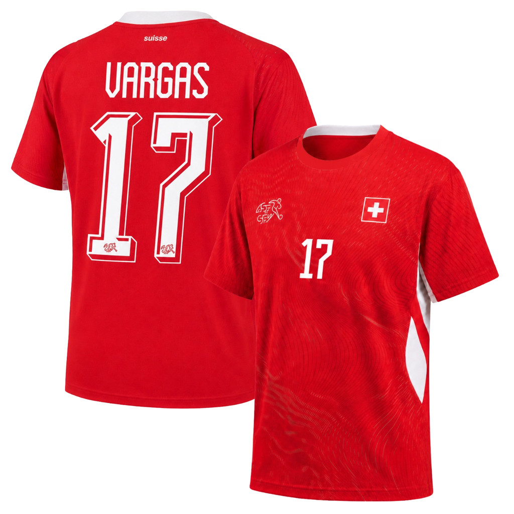 Ruben Vargas #17 Jersey Switzerland World Cup 2026 Merch Swiss Football Fan Gear Game Day Gifts