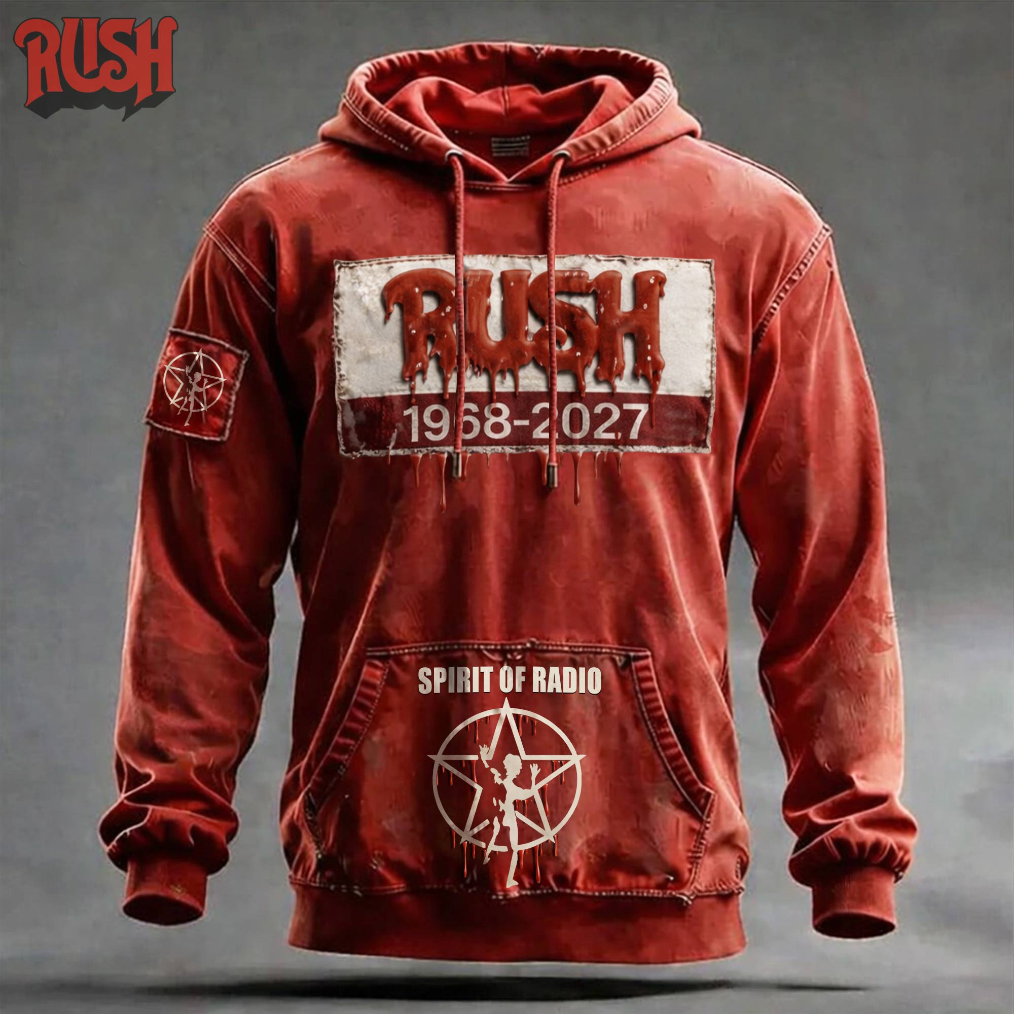 RUSH Band 59th Anniversary Hoodie Spirit Of Radio Hoodie RUSH Merch Father's Day Gifts Ideas