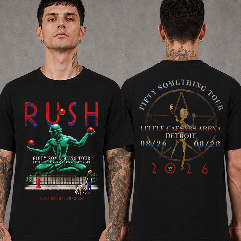 Rush Detroit Michigan 2026 Event City T-Shirt Rush Merch Gifts For Rock Band Fans