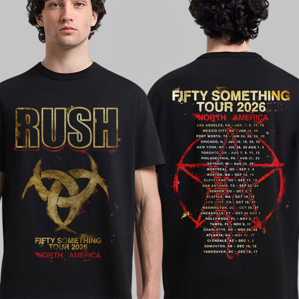 Rush Fifty Something Tour 2026 T-Shirt Rush Merch Father's Day Gifts For Brother
