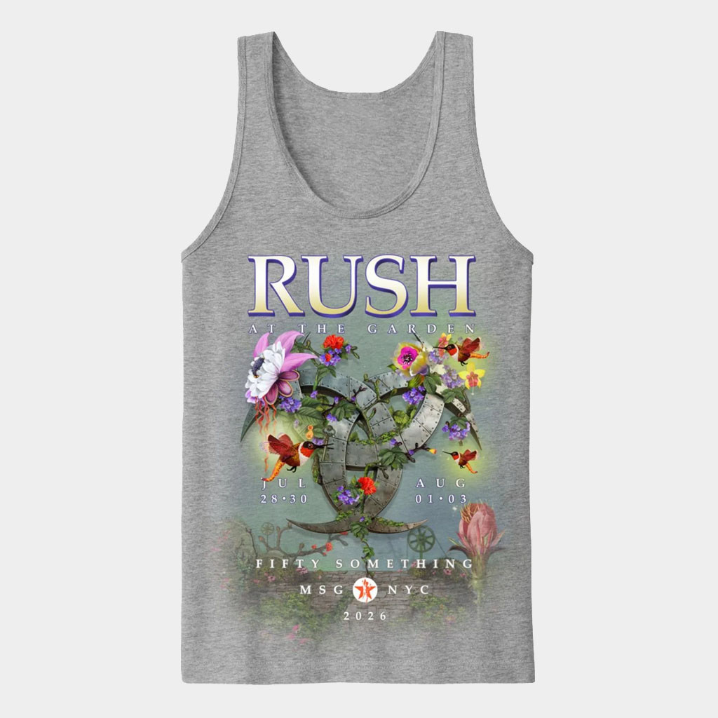 RUSH Merch 2026 Tour At The Garden Tank Top RUSH Fifty Something Tour Merch Fan Gifts