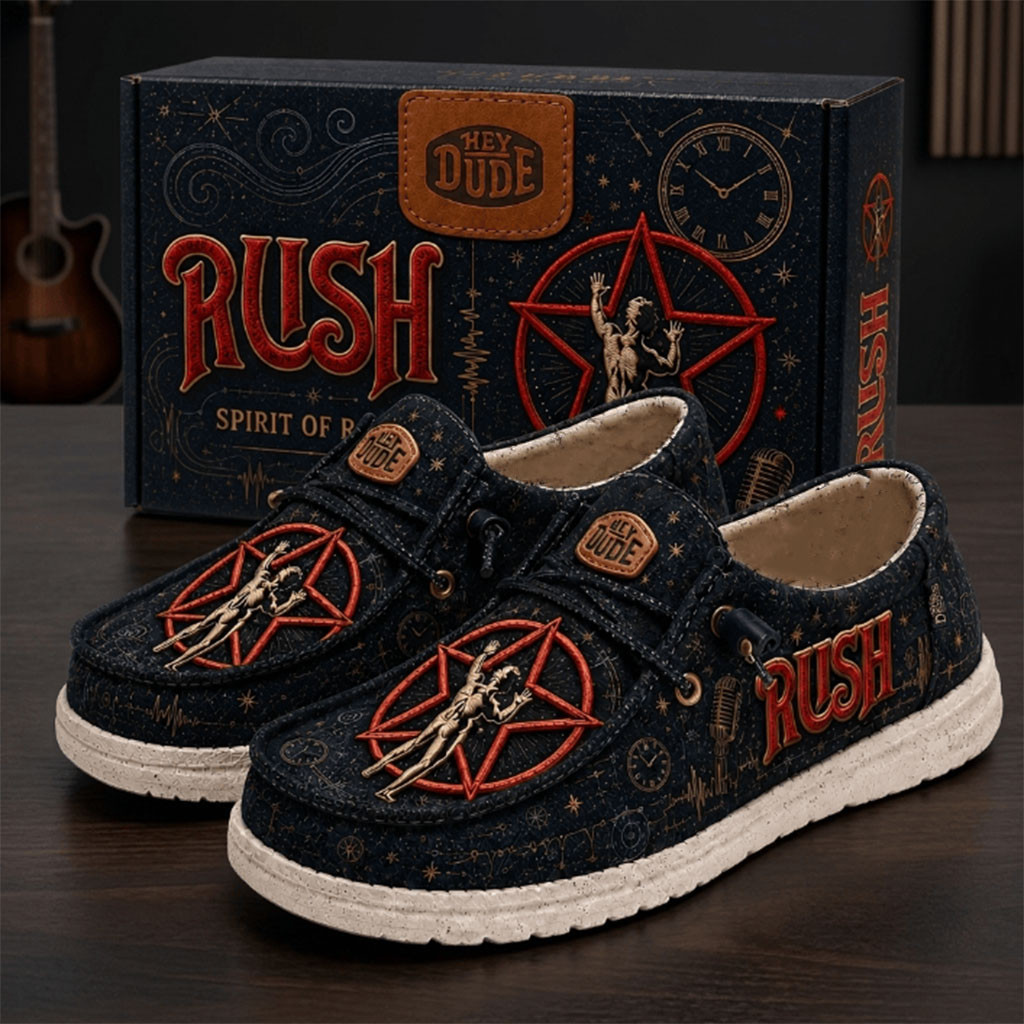 RUSH Starman 2026 Hey Dude Shoes RUSH Band Merch Music Related Gifts For Guys