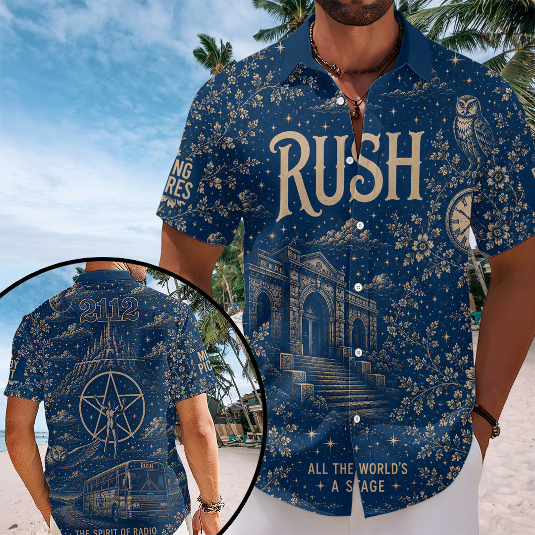 Rush The Spirit Of Radio Hawaiian Shirt RUSH Band Merch Best Gifts For Band Fans