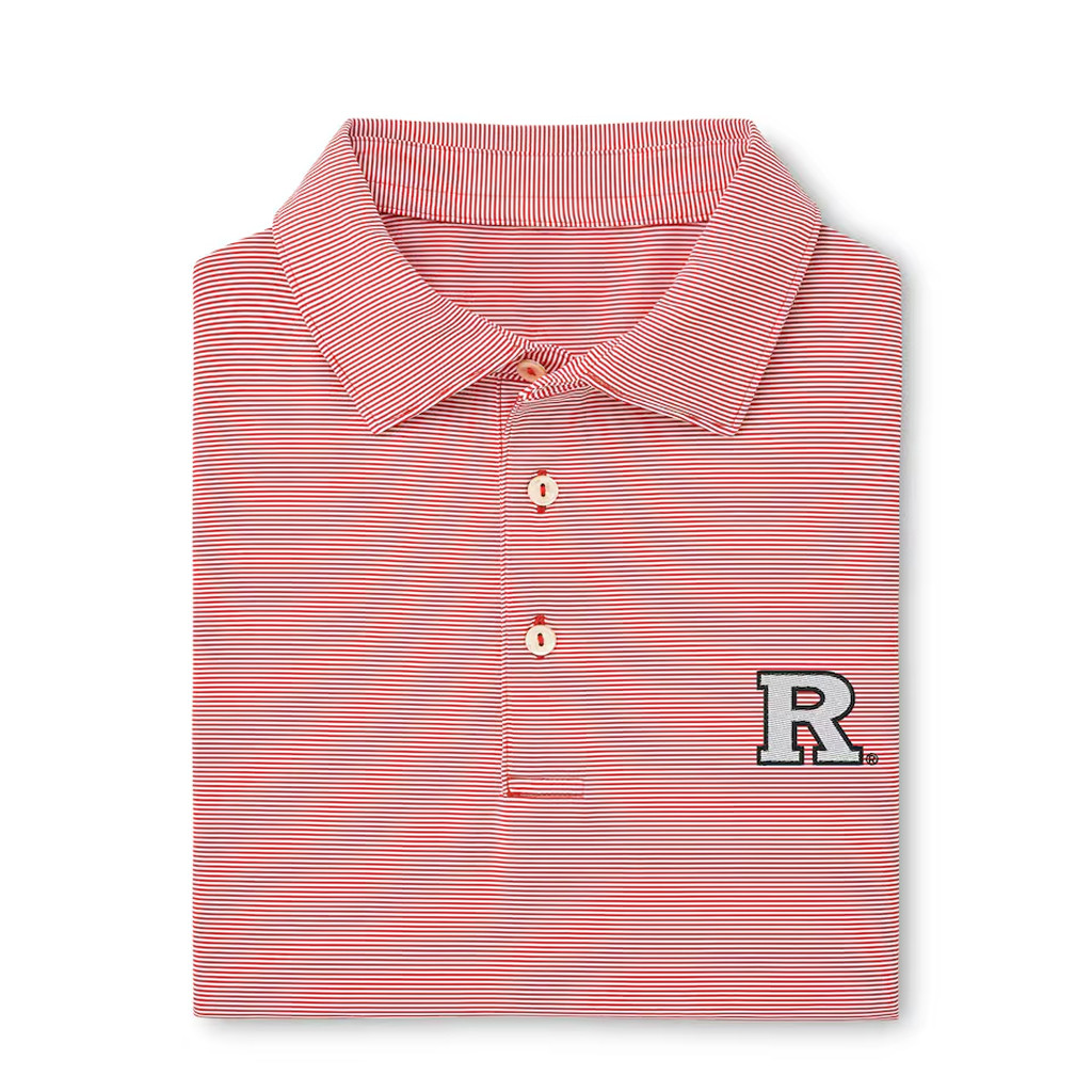 Rutgers Merch 2026 Rutgers Scarlet Knights Stripe Polo Shirt Gifts Ideas For Husband