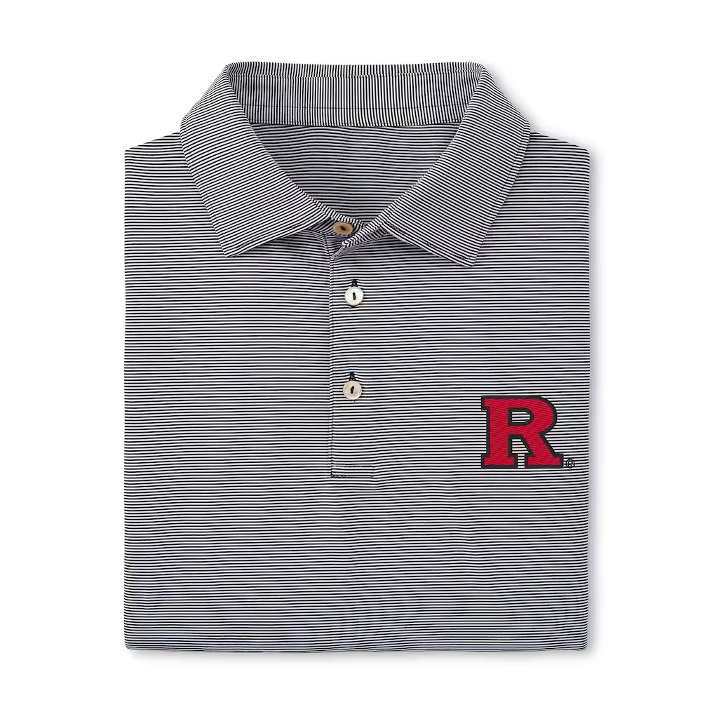 Rutgers Merch 2026 Rutgers University Stripe Polo Shirt Best Father's Day Gifts