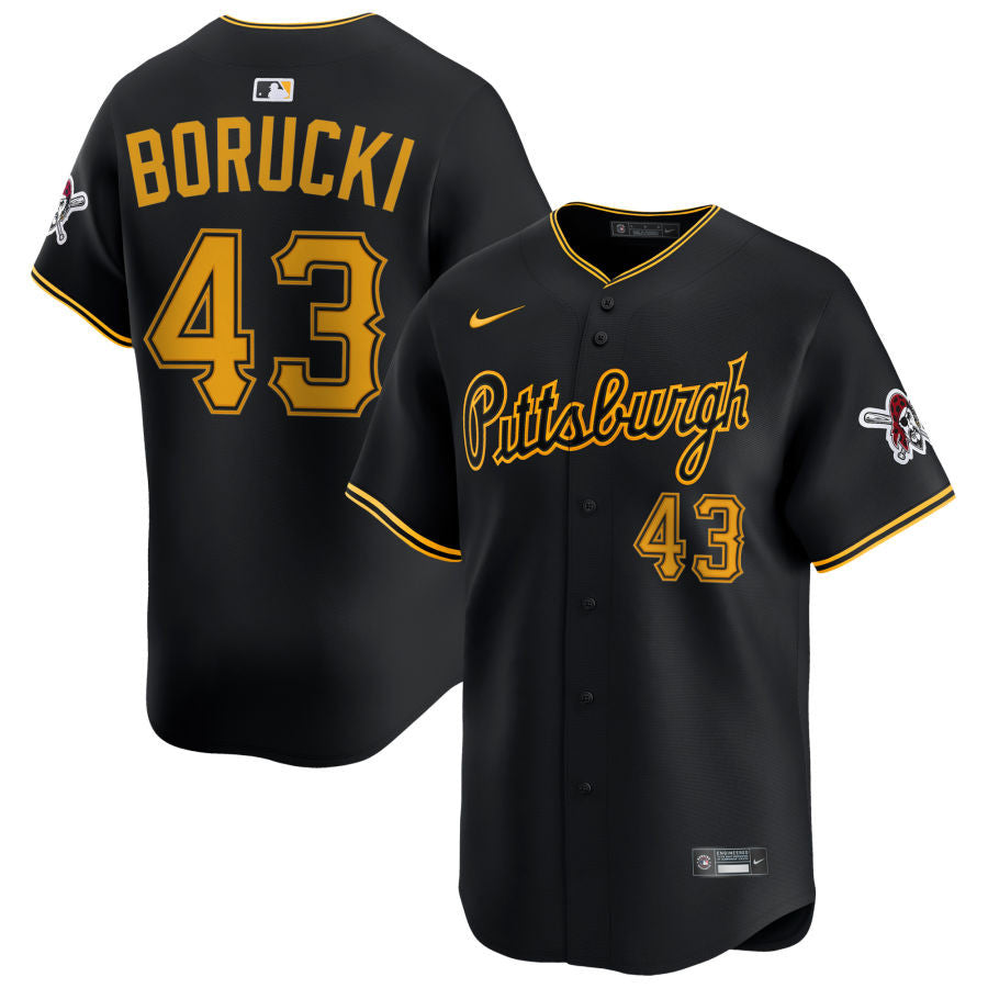 Ryan Borucki Pittsburgh Pirates 2025 Alternate Limited Jersey - Black