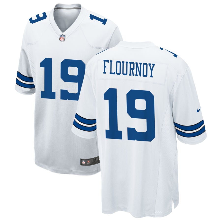 Ryan Flournoy Dallas Cowboys 2025 Game Jersey - White