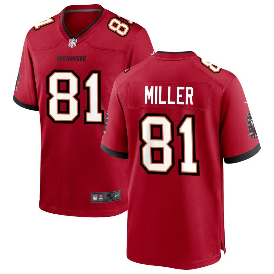 Ryan Miller Tampa Bay Buccaneers 2025 Team Game Jersey - Red