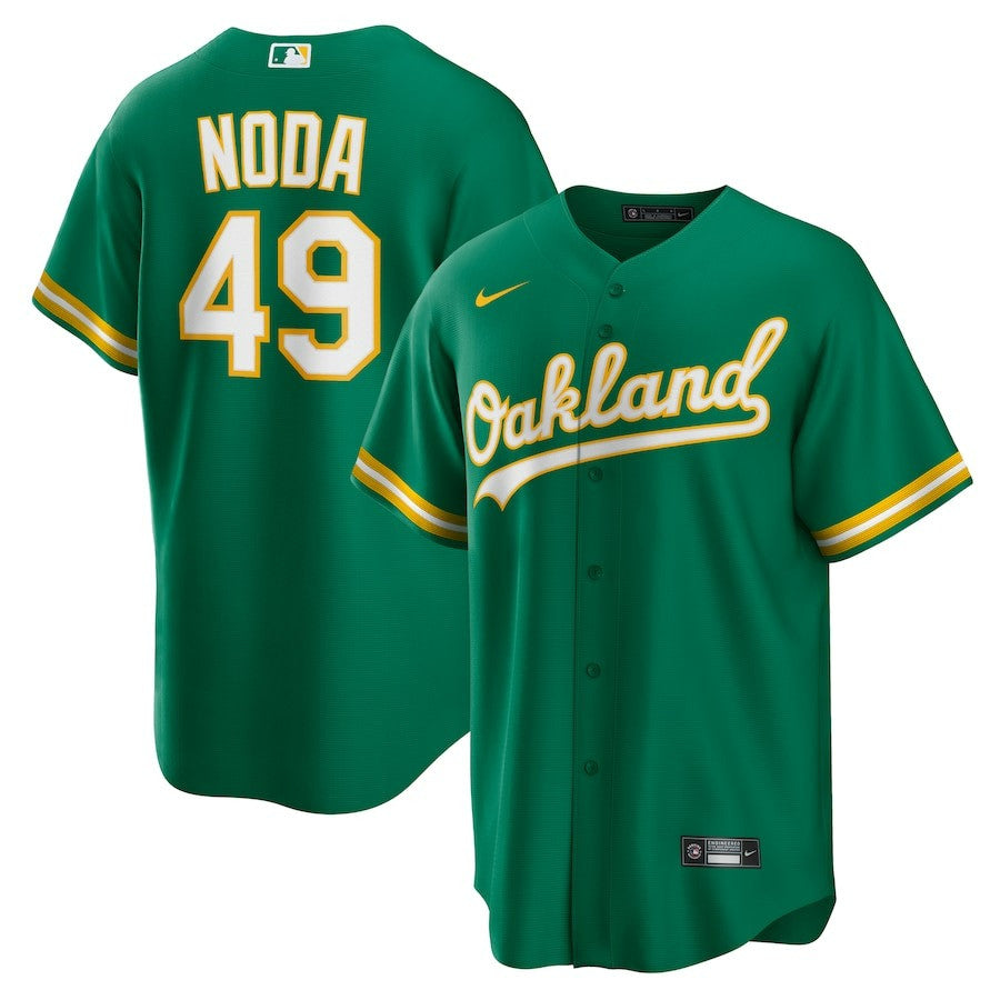 Ryan Noda Oakland Athletics 2025 Alternate Jersey - Kelly Green