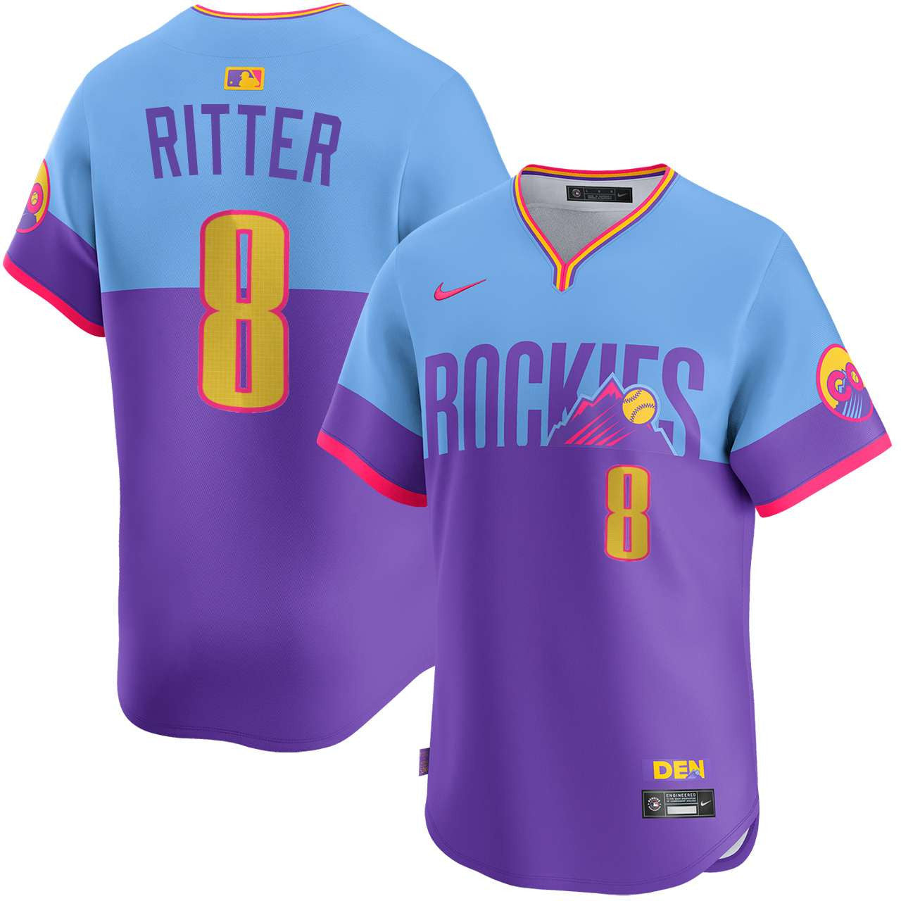 Ryan Ritter Colorado Rockies City Connect Limited Jersey - Purple