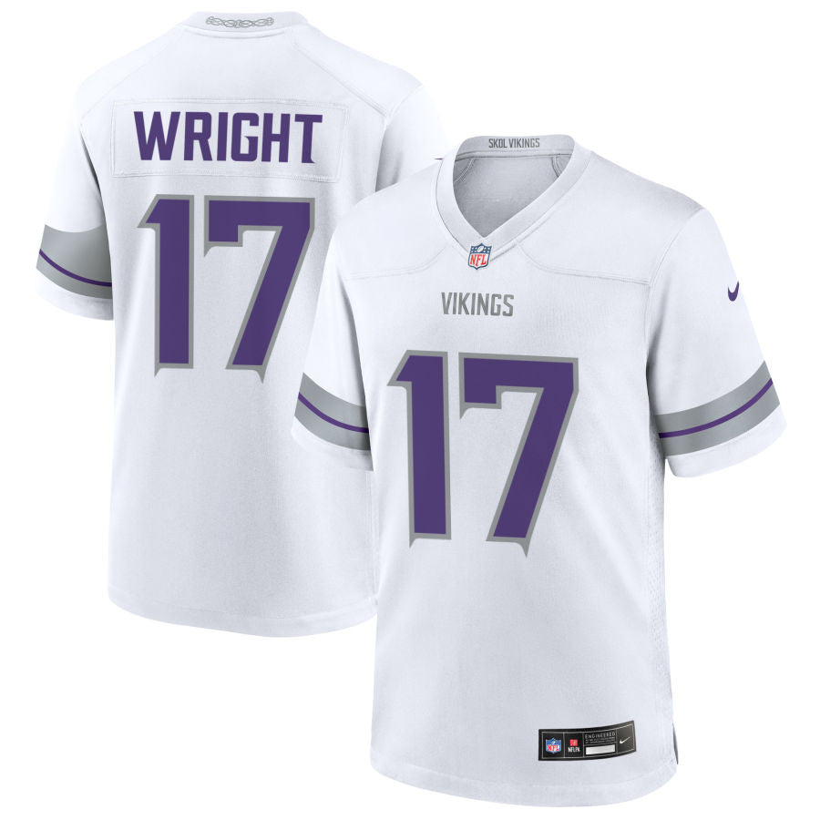Ryan Wright Minnesota Vikings 2025 Alternate Game Jersey - White