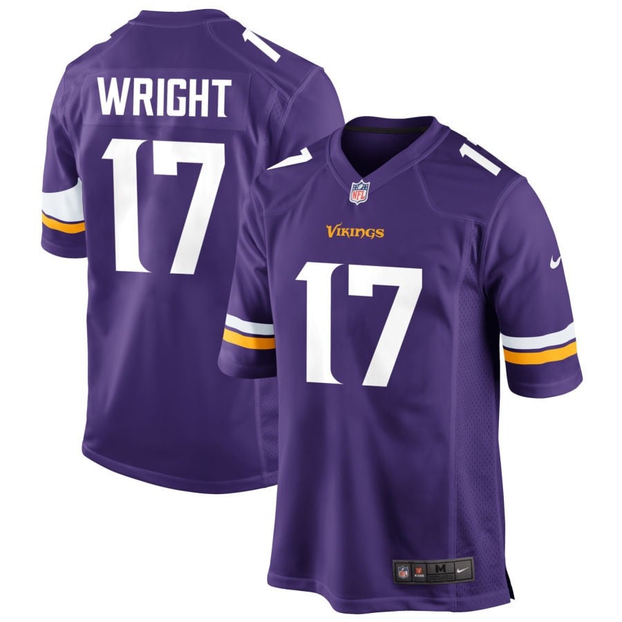 Ryan Wright Minnesota Vikings 2025 Game Jersey - Purple