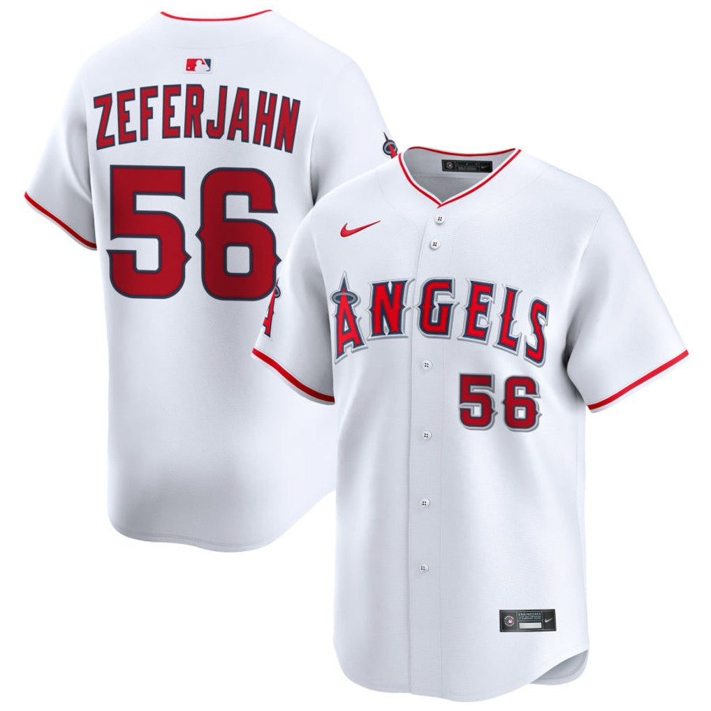 Ryan Zeferjahn Los Angeles Angels 2026 Home Limited Jersey - White