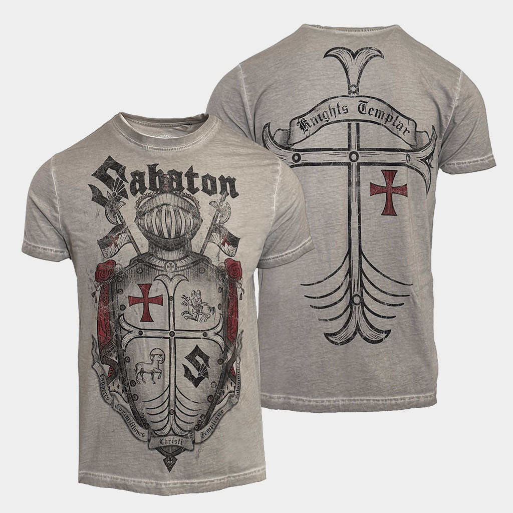 Sabaton Merch Limited Templars Vintage T-Shirt Gifts For Band Fans