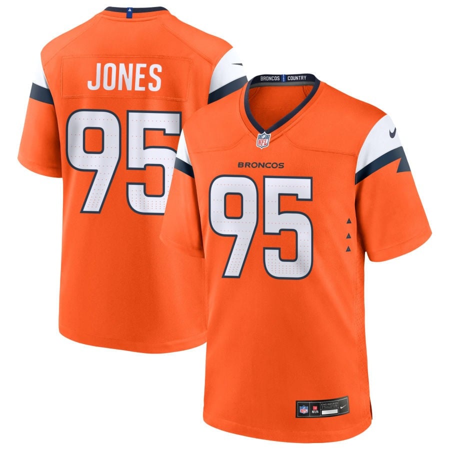 Sai'vion Jones Denver Broncos 2025 Game Jersey - Orange