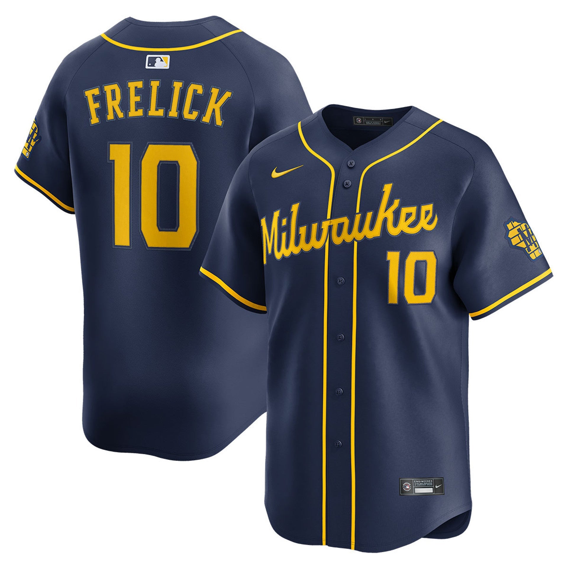 Sal Frelick Milwaukee Brewers 2025 Alternate Limited Jersey - Navy