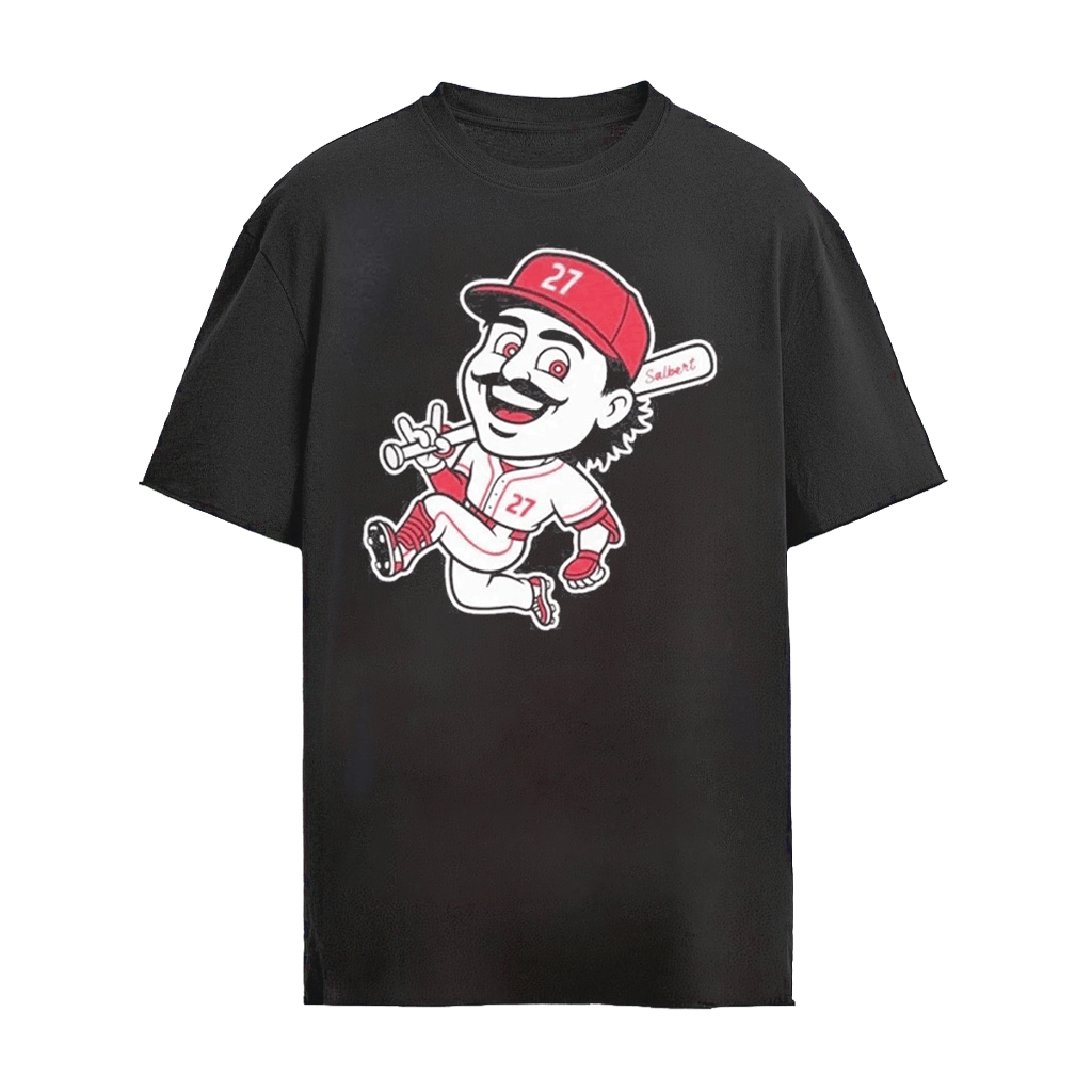 Salbert Sal Stewart 27 Cincinnati Reds Baseball Caricature shirt