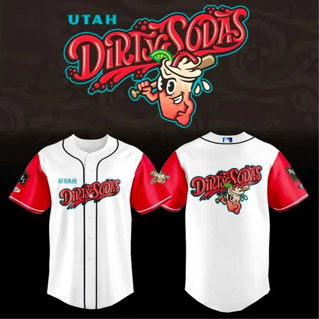 Salt Lake Bees Utah Dirty Sodas Jersey 2026 Salt Lake Bees Merch Best Gifts For Baseball Fans