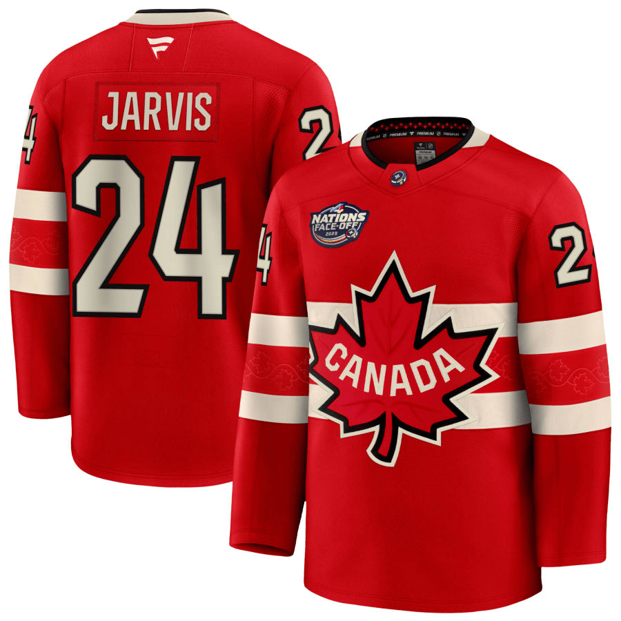 Sam Bennett Canada 2025 4 Nations Face-Off Premium Red Jersey