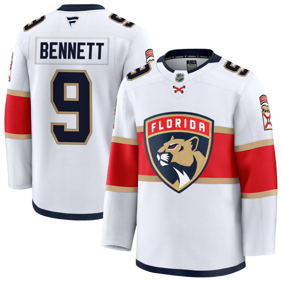 Sam Bennett Florida Panthers 2025 Away Jersey - White 1 Sam Bennett Florida Panthers 2025 Away Jersey - White