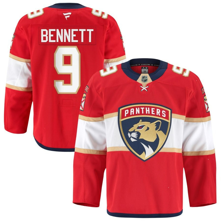 Sam Bennett Florida Panthers 2025 Home Red Jersey 1 Sam Bennett Florida Panthers 2025 Home Red Jersey