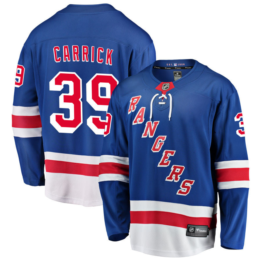 Sam Carrick New York Rangers 2025 Home Jersey - Royal 1 Sam Carrick New York Rangers 2025 Home Jersey - Royal