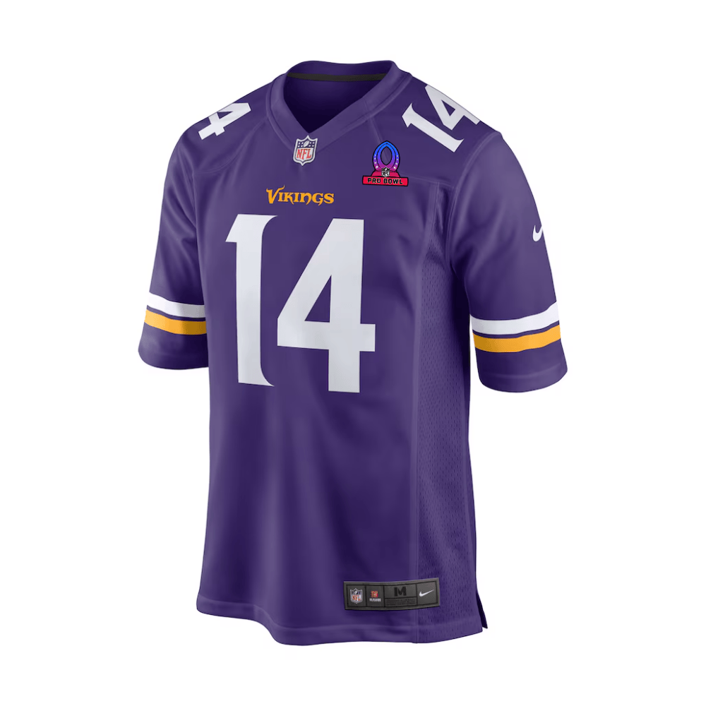 Sam Darnold Baltimore Ravens 2025 Pro Bowl Patch Game Men Jersey - Purple - Image 2
