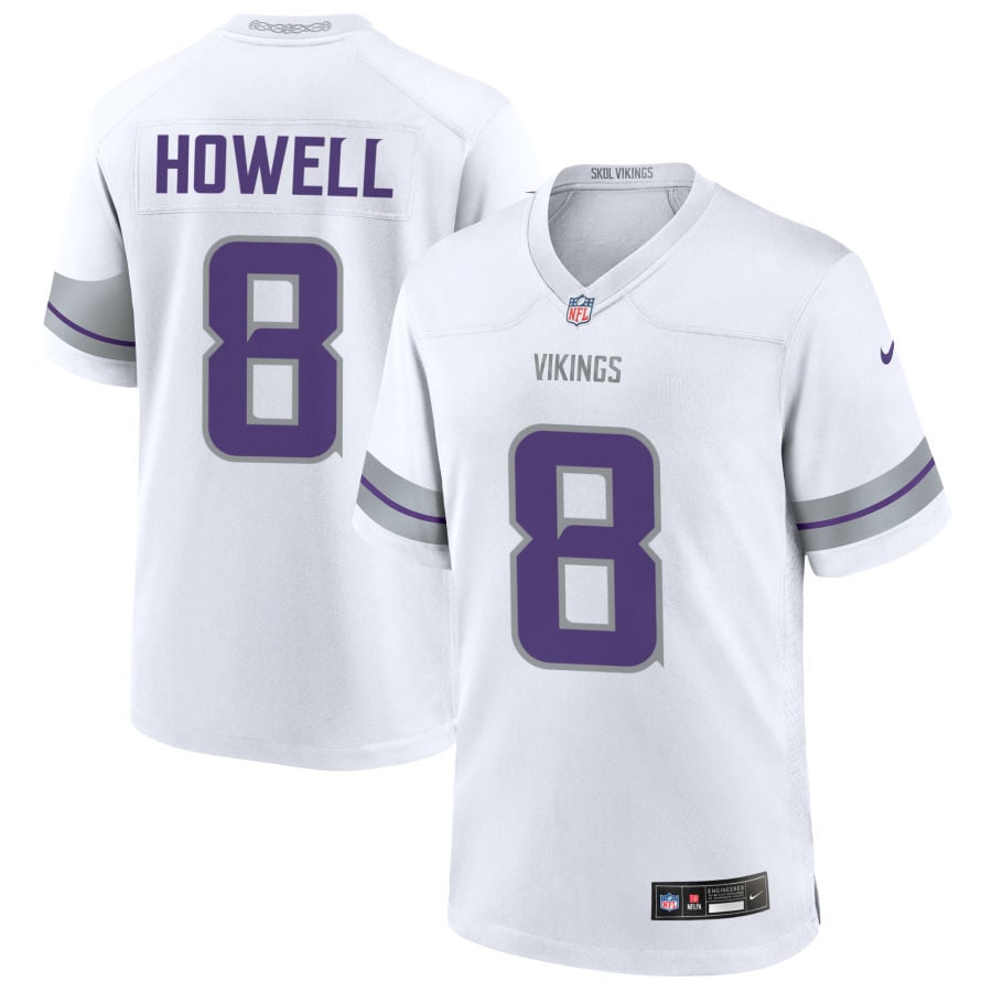 Sam Howell Minnesota Vikings 2025 Alternate Game Jersey - White
