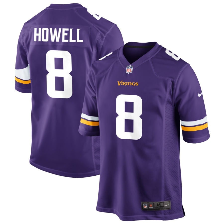 Sam Howell Minnesota Vikings 2025 Game Jersey - Purple