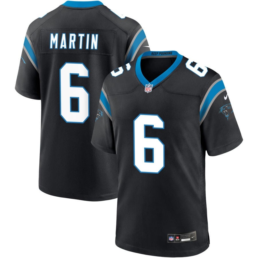 Sam Martin Carolina Panthers 2025 Game Jersey - Black