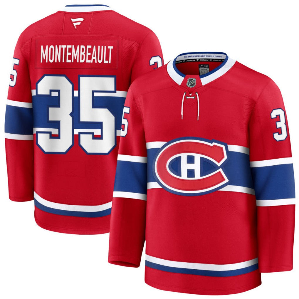 Samuel Montembeault Montreal Canadiens 2026 Home Premium Jersey - Red