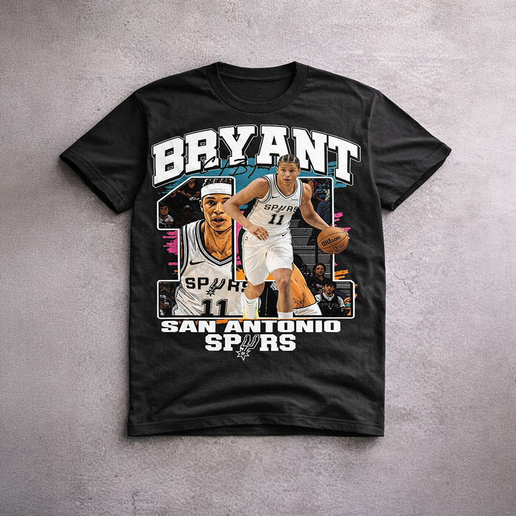 San Antonio Spurs Carter Bryant 2026 T-Shirt SA Spurs Merch Gifts For Basketball Enthusiast