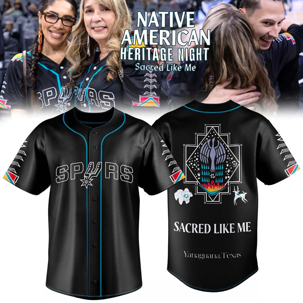 San Antonio Spurs Native American Heritage Night Sacred Like Me Jersey 2026 Spurs Merch