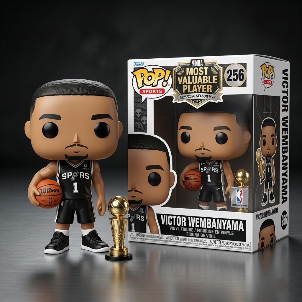 San Antonio Spurs Victor Wembanyama 2025 2026 Season MVP Funko Pop SA Spurs Merch Stepdad Gifts