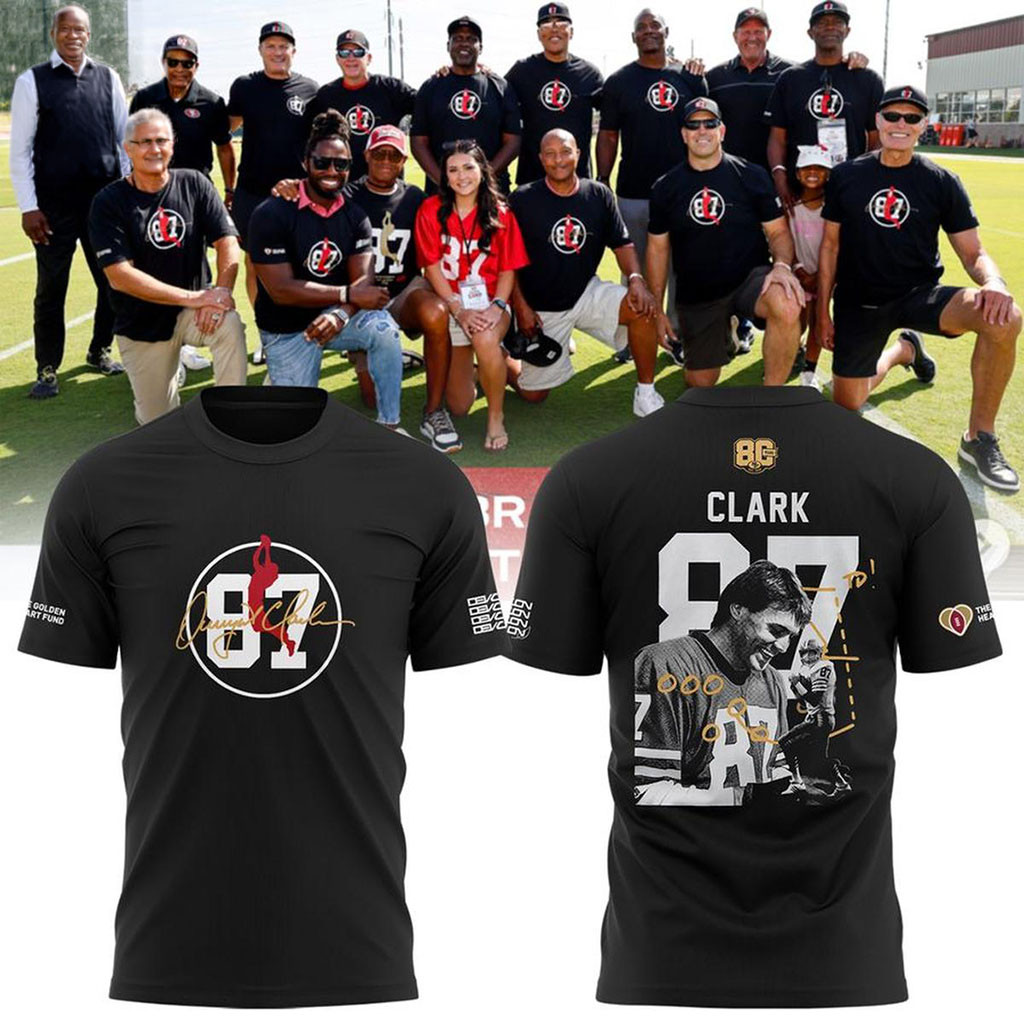 San Francisco 49ers 2026 Dwight Clark 87 T-Shirt SF 49ers Merch Best Gift For Football Lovers