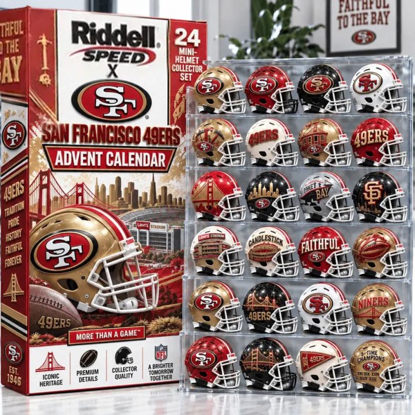 San Francisco 49ers Advent Calendar 2026 Christmas Ornament SF 49ers Merch Football Fan Gifts - Image 2