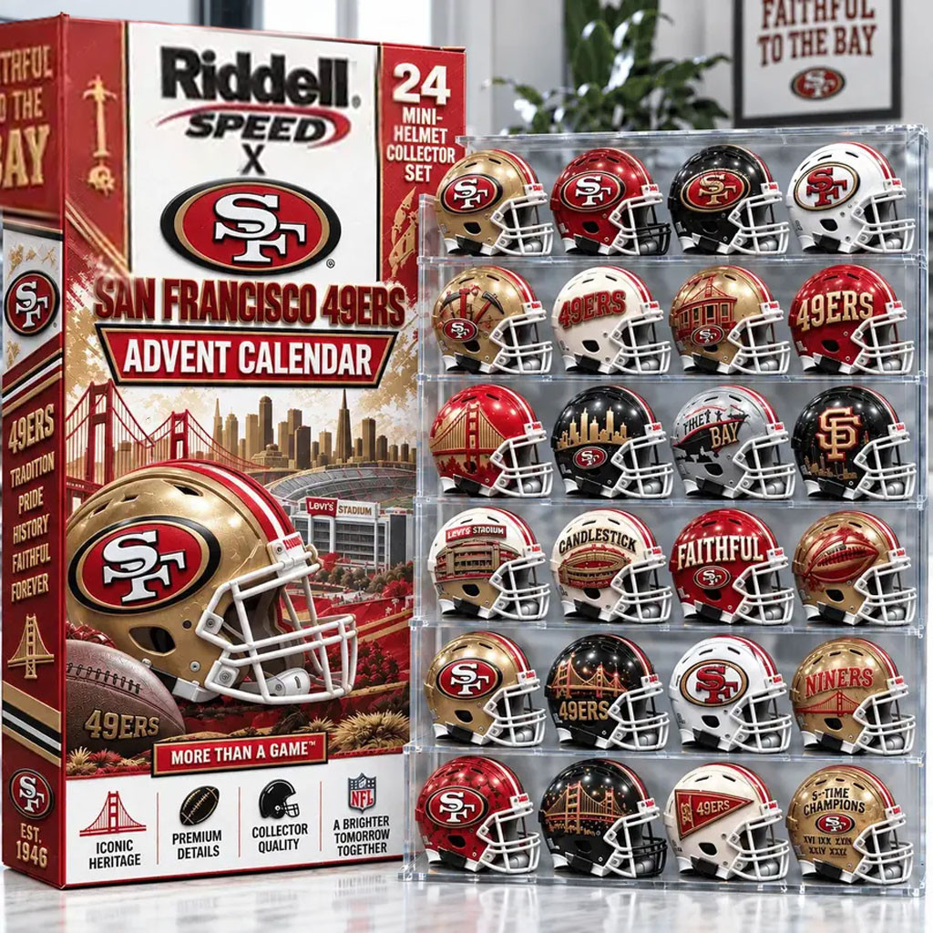 San Francisco 49ers Advent Calendar 2026 Christmas Ornament SF 49ers Merch Football Fan Gifts
