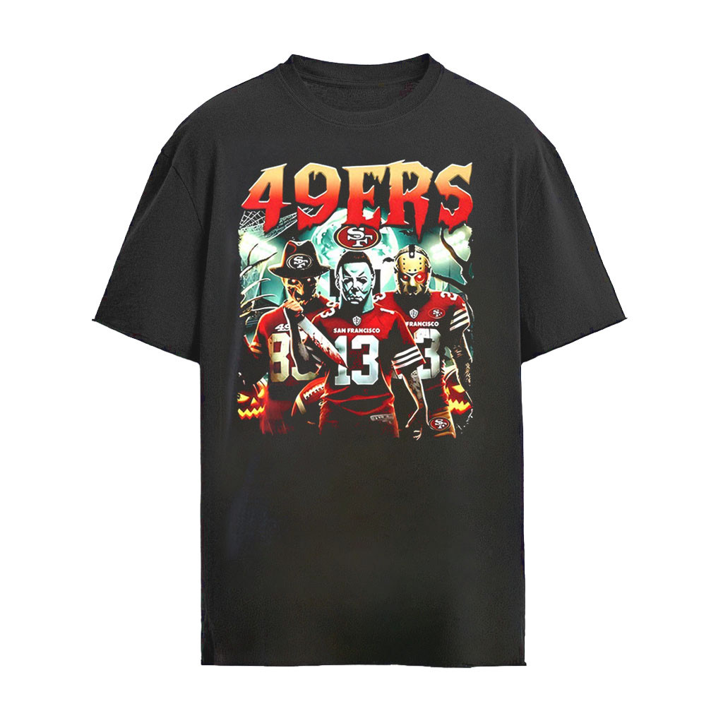 San Francisco 49Ers Halloween Horror character 2026 shirt
