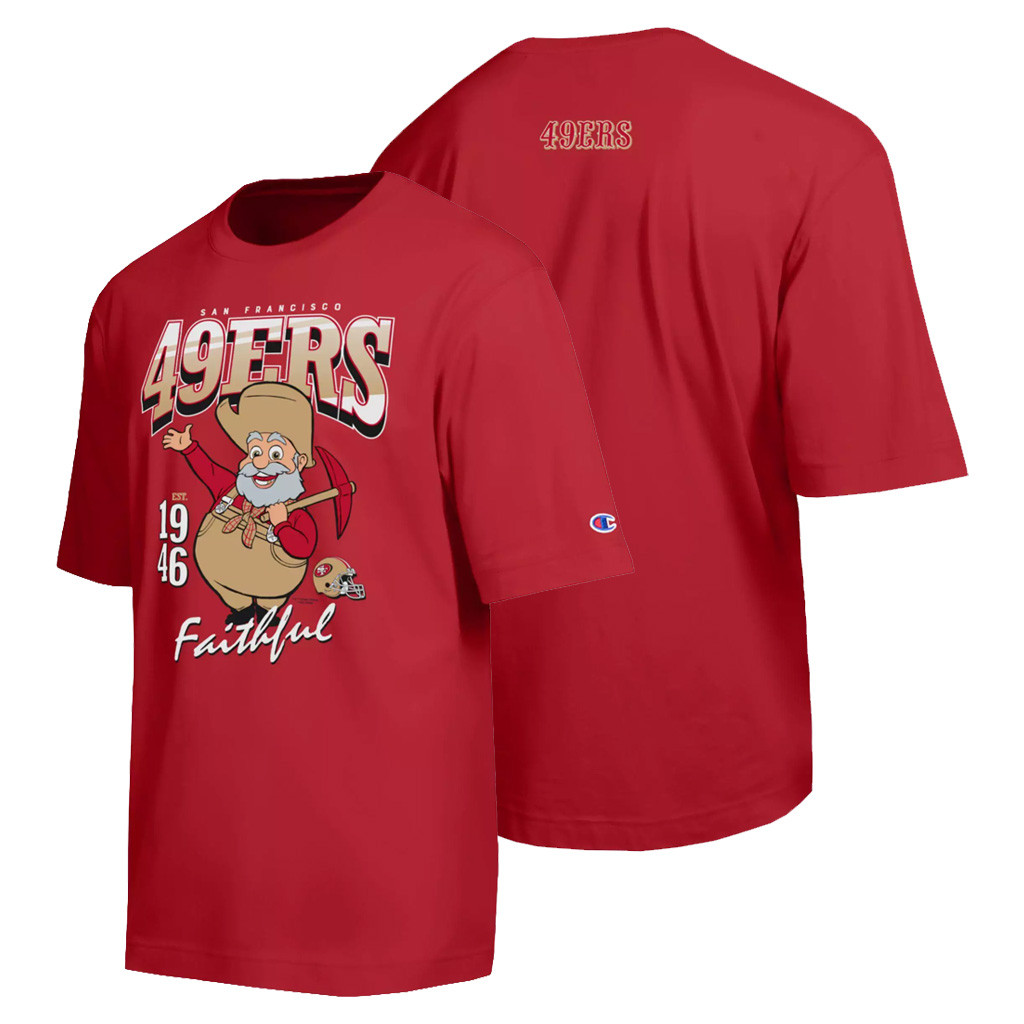 San Francisco 49ers Stinky Pete T-Shirt Disney X NFL Champion NFL Collab Apparel SF 49ers Merch