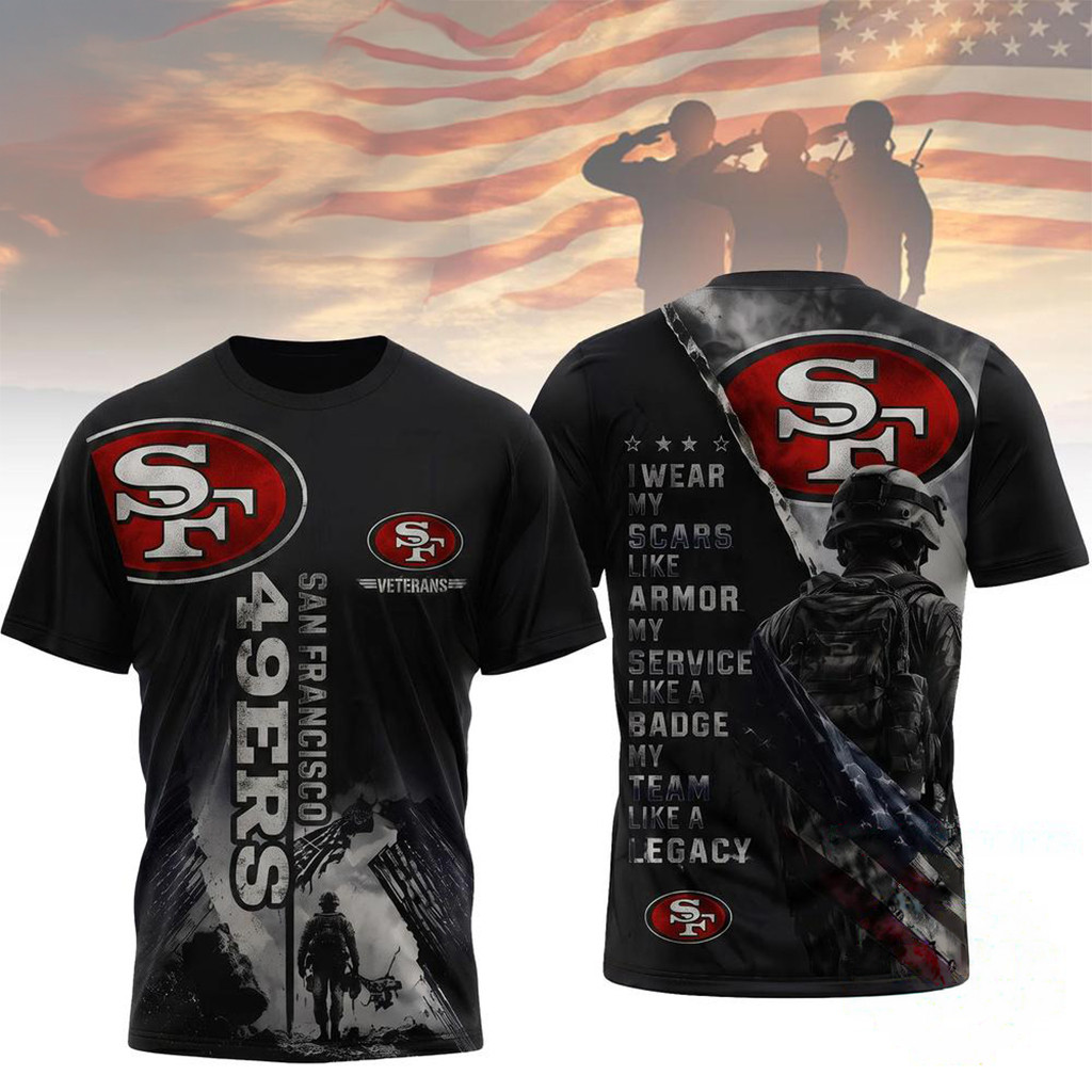 San Francisco 49ers Veterans Legacy Team T-Shirt 2026 SF 49ers Merch Gift For Football Fans