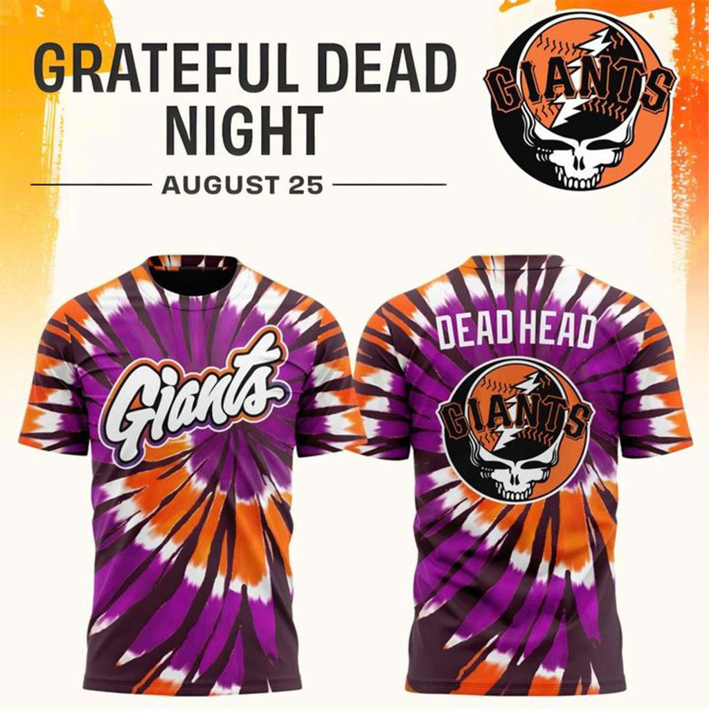 San Francisco Giants Grateful Dead Night 2026 Tie Dye Shirt SF Giants Merch Present For Fans